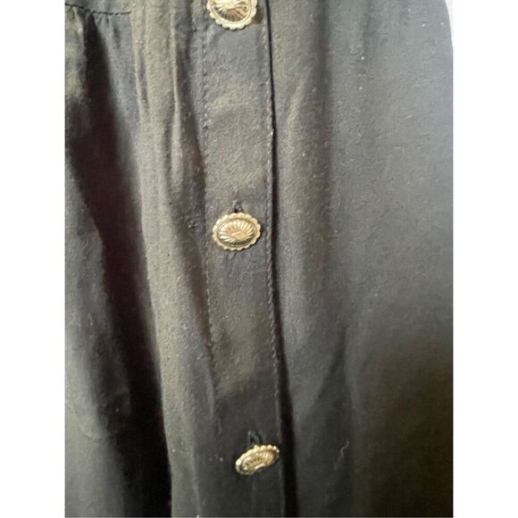 Crazy Cowgirl Western Wear Black Flowy Skirt Goth Cowgirl Women’s Size 2X - Picture 6 of 6